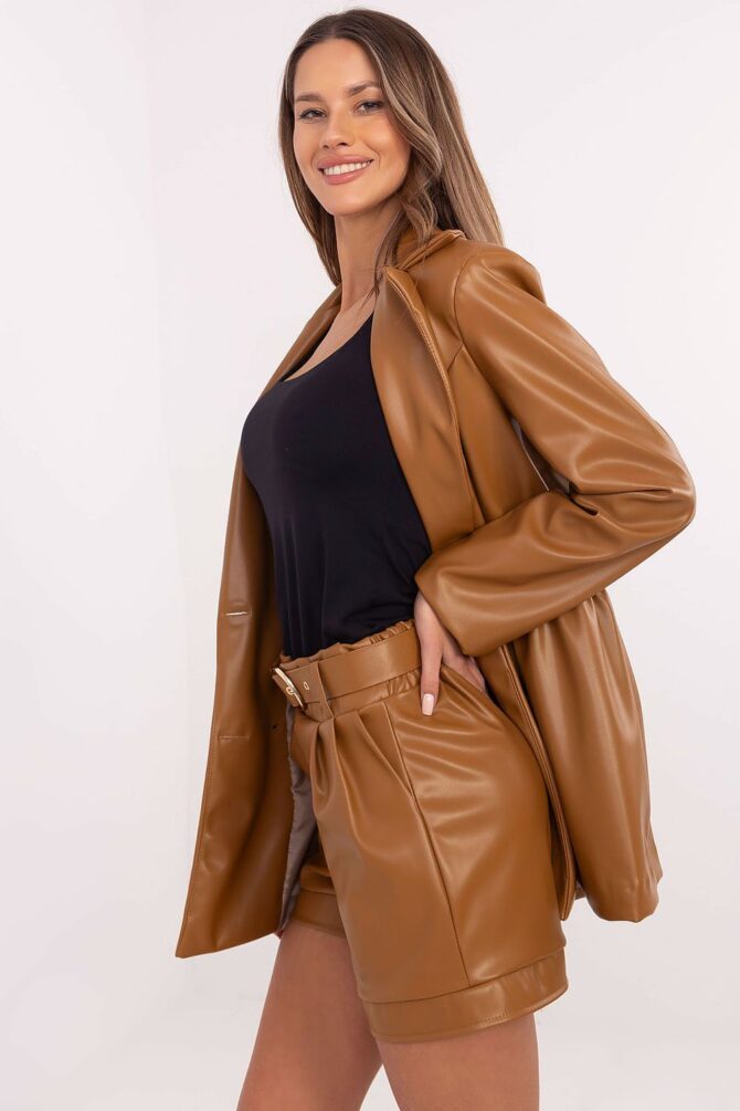 élégant Short en cuir Rue de PARIS – Image 3